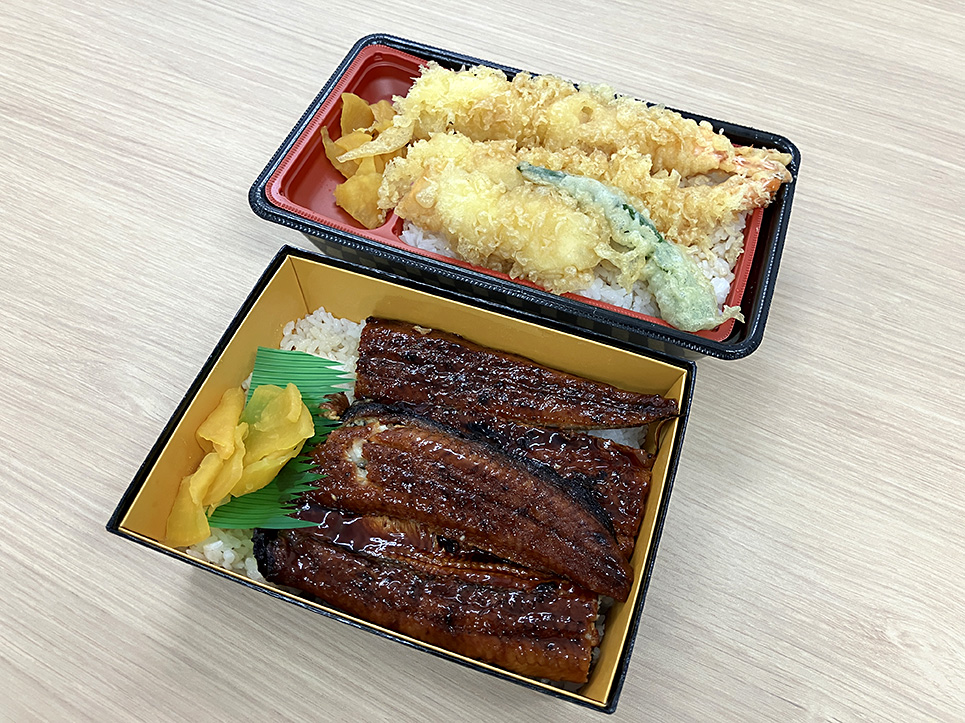 うな重と天重